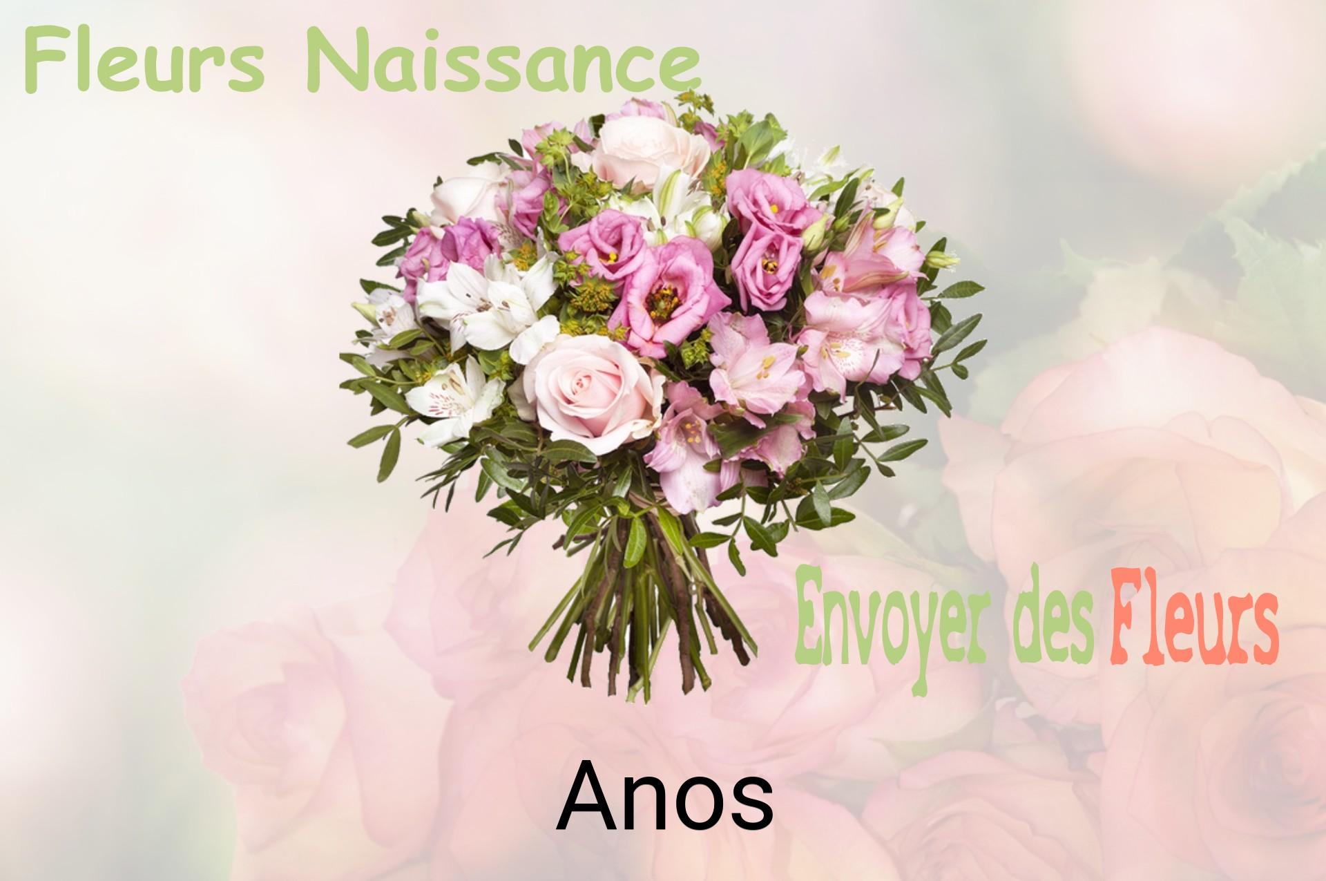 Bouquet de fleurs de naissance livré à Anos